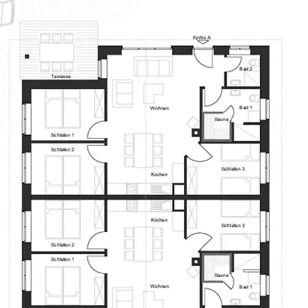 Spacious In With Sauna Feriehus *